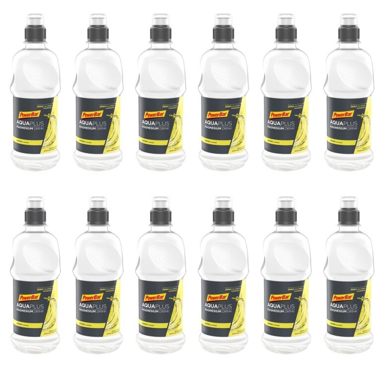 PowerBar Aqua Plus - Sports Drink with Magnesium - Lemon 12x500ml Carton