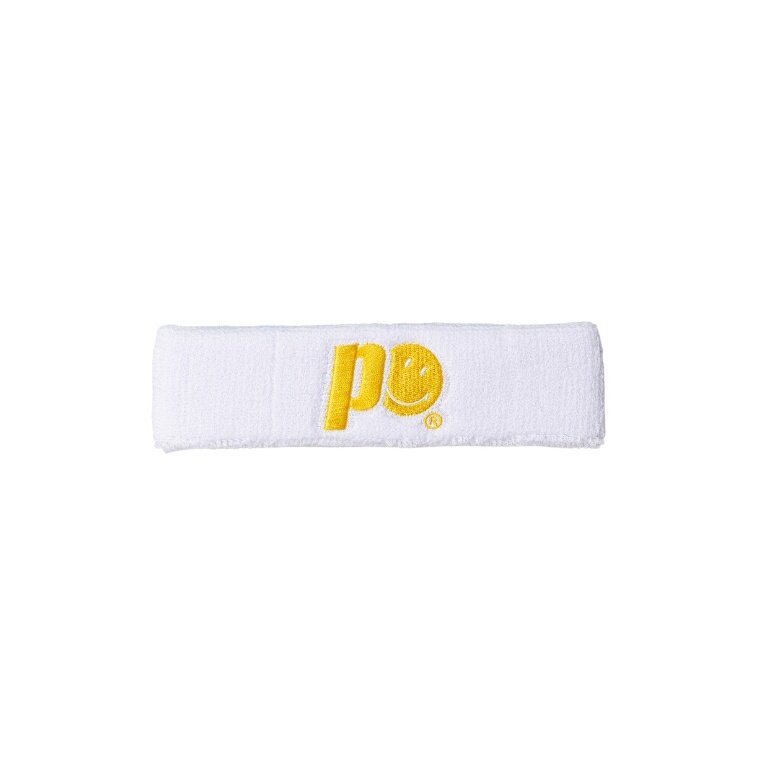 Prince x Smiley Headband Logo white - 1 piece