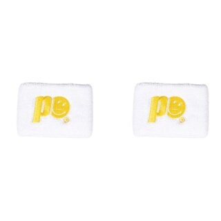 Prince x Smiley Sweatband Logo Small White - 2 Pieces