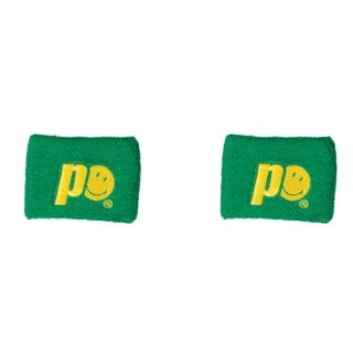 Prince x Smiley Sweatband Logo Small green - 2 pieces
