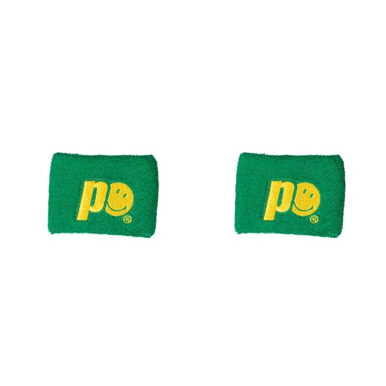 Prince x Smiley Sweatband Logo Small green - 2 pieces