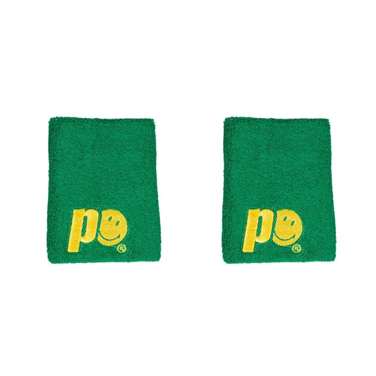 Prince x Smiley Sweatband Logo Large green - 2 pieces