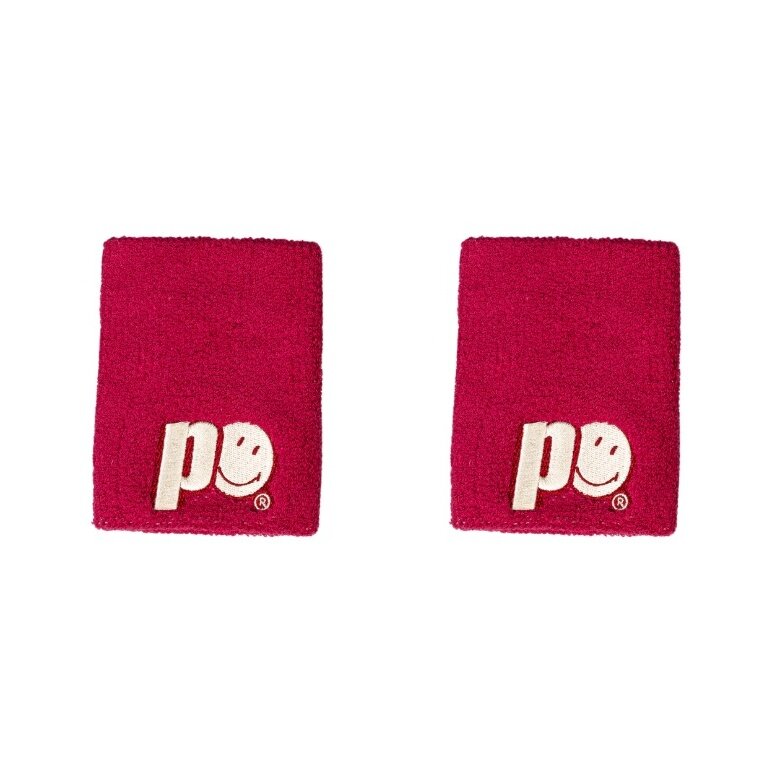 Prince x Smiley Sweatband Logo Large pink - 2 pieces