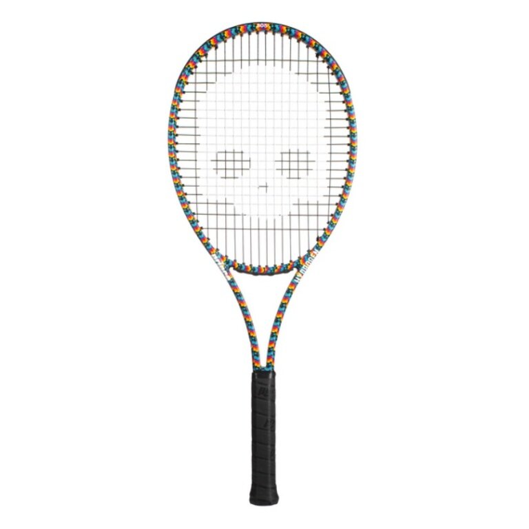 Prince Tennis Racket by Hydrogen Skulls 290 100in/290g multicoloured - pre-strung -