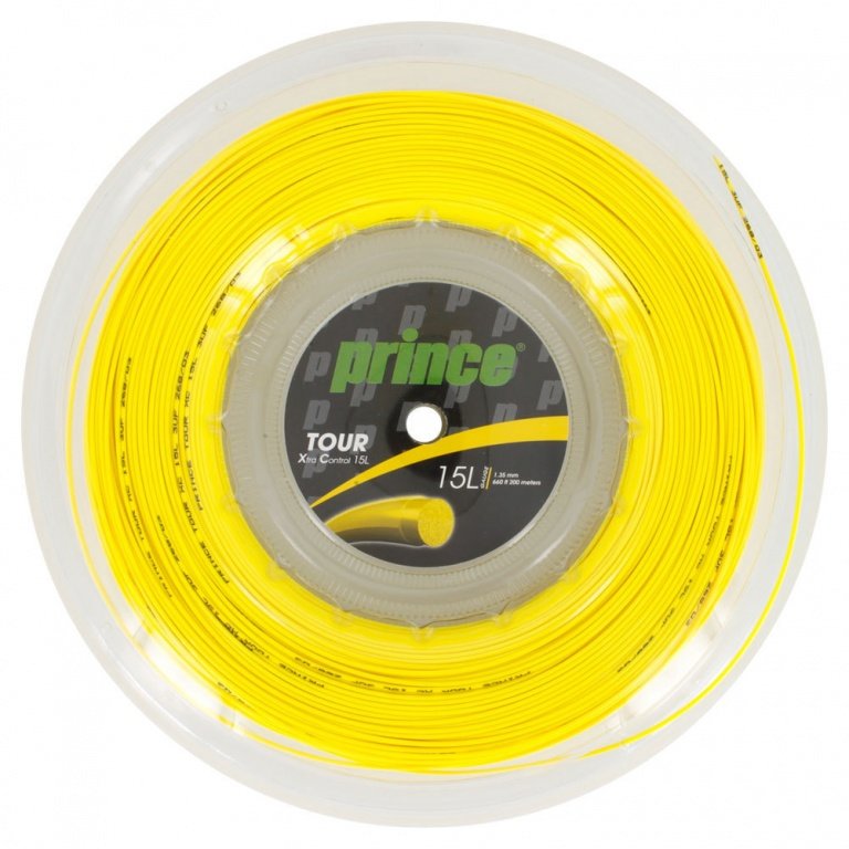 Prince Tennissaite Tour XC (Durability + Control) yellow 200m roll