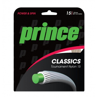 Prince Tennis String Tournament Nylon (Allround) natural 12m Set