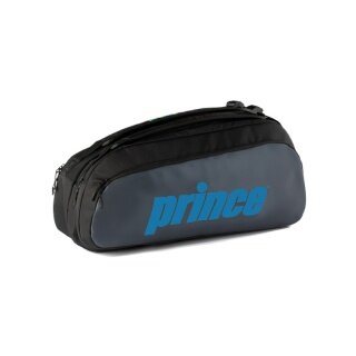 Prince Tennis Racket Bag Tour 2 Comp (Racket Bag, 2 Main Compartments, Thermal Compartment) 2025 Black/Blue 6 Pack