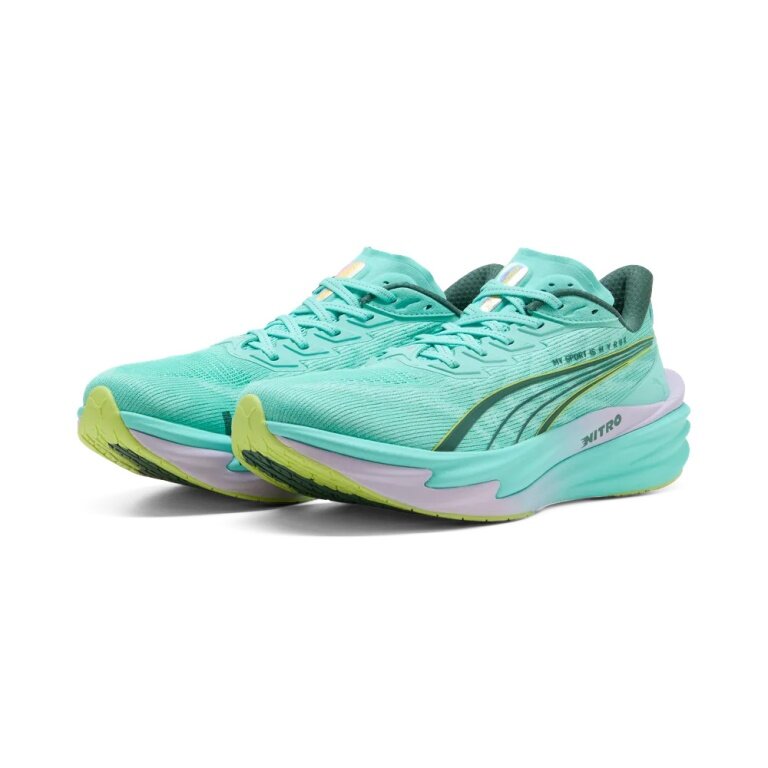Puma Fitness Running Shoes Deviate Nitro 4 HYROX 2026 (Cushioning) Mint Blue Men's