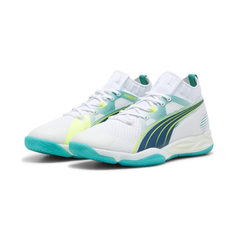 Puma Indoor Shoes Eliminate Nitro SQD white/ocean blue Men
