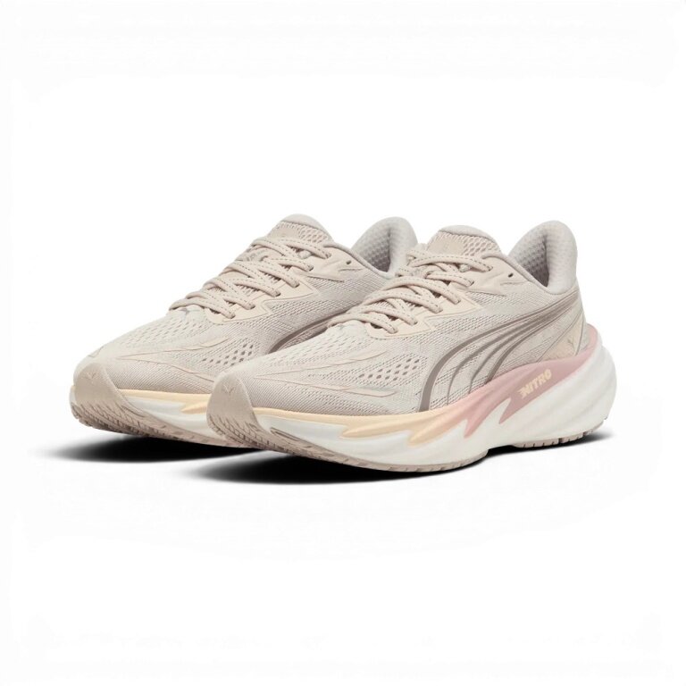 Puma Velocity Nitro 5 Running Shoes (Lightweight) Beige Ladies