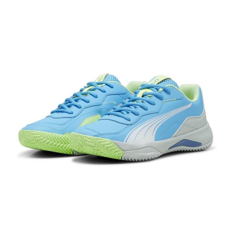 Puma Tennis Shoes Nova Smash Allcourt Blue/Lime Men's