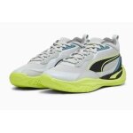 Puma Indoor Court Shoes Playmaker Pro grey/lime men's