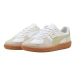 Puma Palermo Leather Sneakers white/beige/pistachio green men's