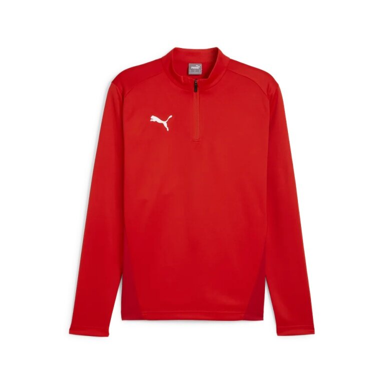 Puma Sport Long Sleeve Shirt teamGOAL Training 1/4 Zip Top red Men's