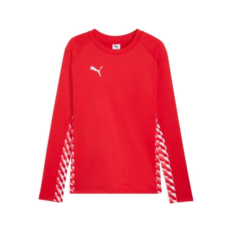 Puma Sport Long Sleeve Shirt teamLIGA26 Training Sweat (100% recycled Polyester, breathable) red Men's
