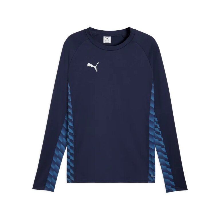 Puma Sport Long Sleeve Shirt teamLIGA26 Training Sweat (100% recycled Polyester, breathable) navy blue Men's
