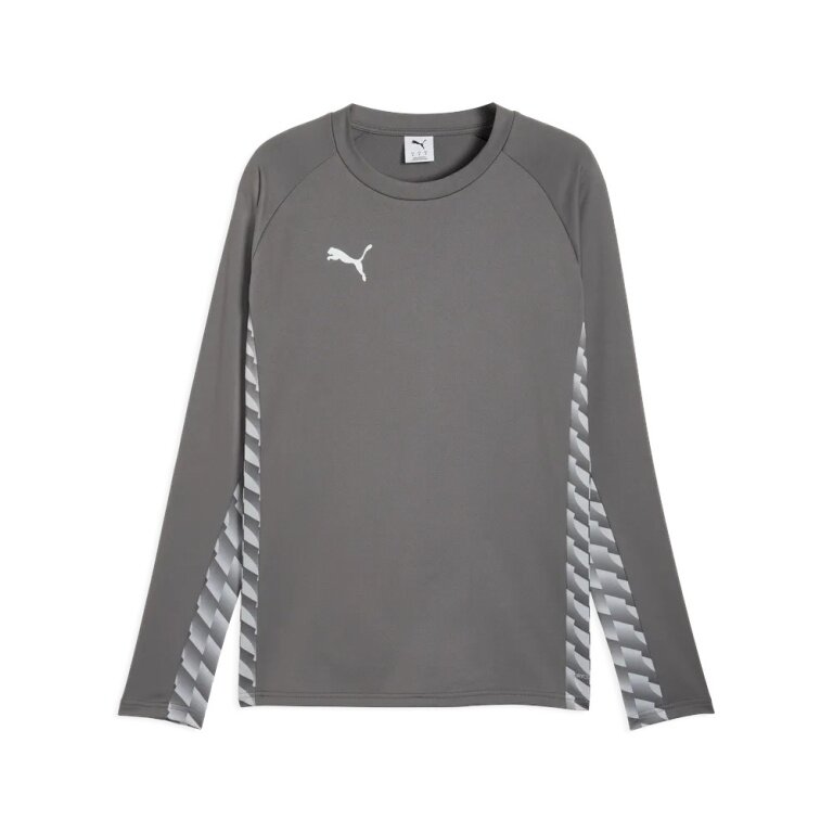 Puma Sport Long Sleeve Shirt teamLIGA26 Training Sweat (100% recycled Polyester, breathable) grey Men's