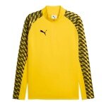 Puma Sport Long Sleeve Shirt teamLIGA26 Training 1/4 Zip Top (100% recycled Polyester, breathable) yellow Men's
