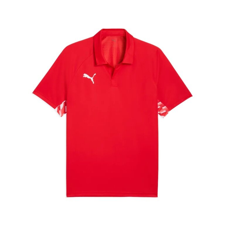 Puma Sport Polo teamLIGA26 Sideline (high wearing comfort, breathable) red men's