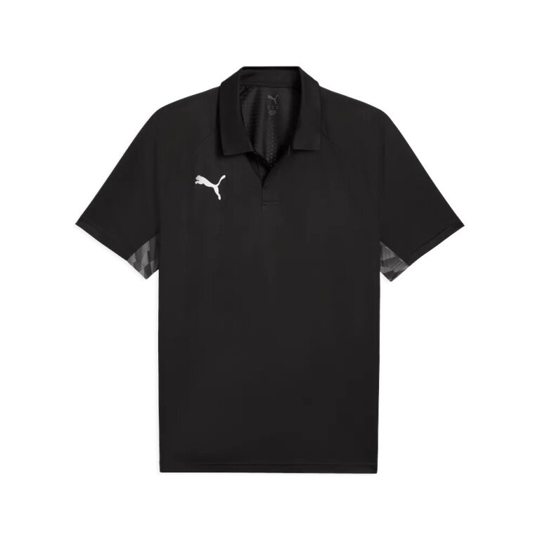 Puma Sport Polo teamLIGA26 Sideline (high wearing comfort, breathable) black men's