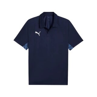 Puma Sport Polo teamLIGA26 Sideline (high wearing comfort, breathable) navy blue men's
