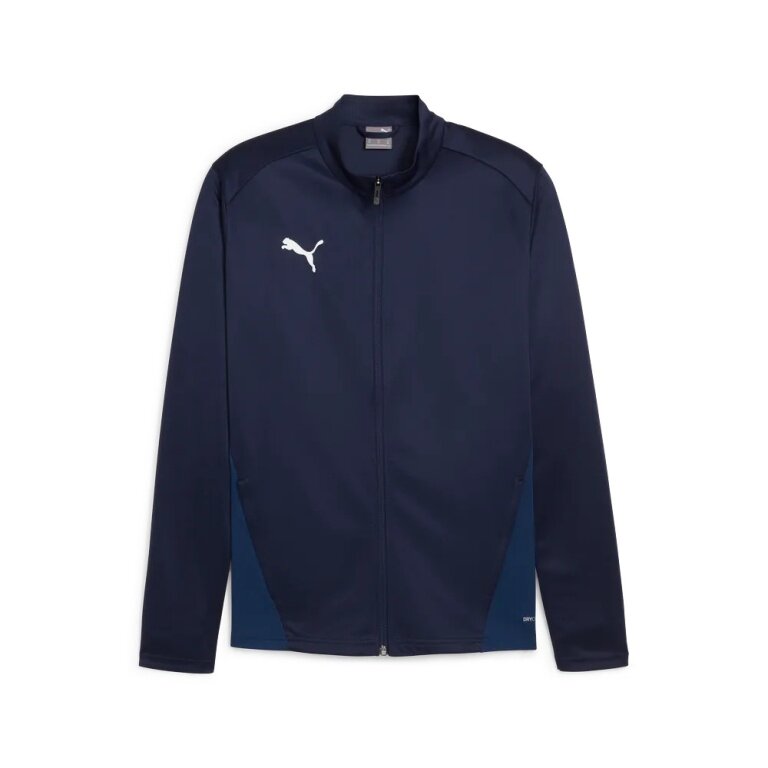 Puma teamGOAL Training Jacket (100% recycled Polyester, breathable) navy blue Men's
