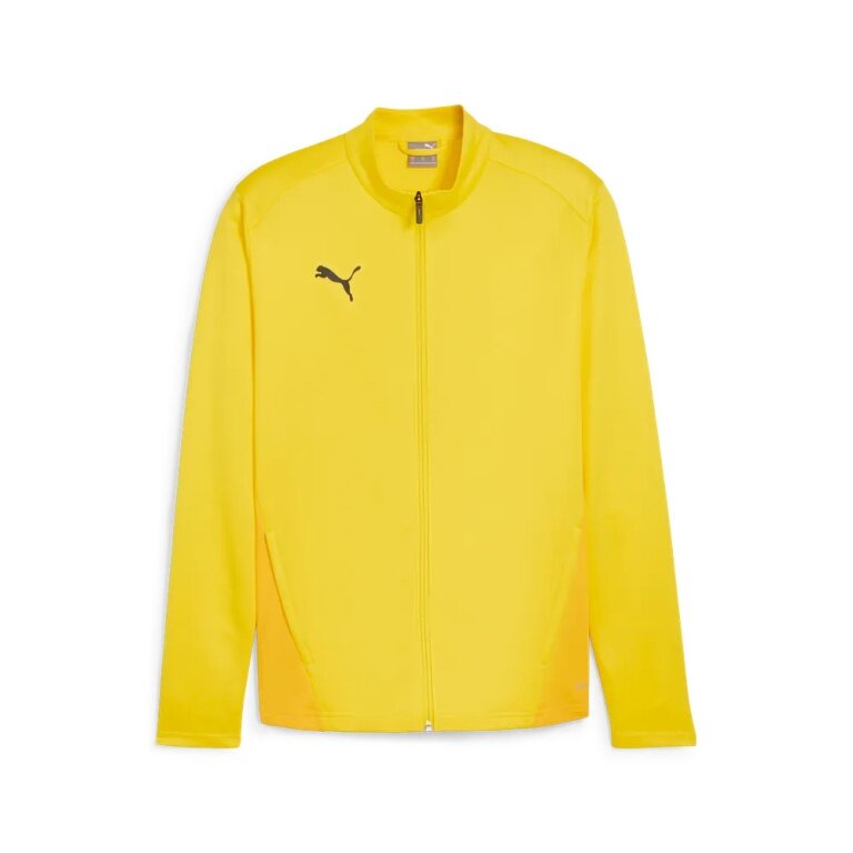 Puma teamGOAL Training Jacket (100% recycled Polyester, breathable) yellow Men's