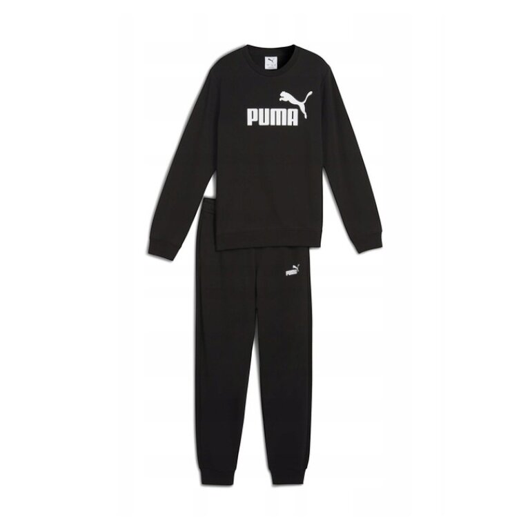 Puma Tracksuit ESS No.1 Logo Crew Sweat Suit TR B (Trousers + Jumper) black boys