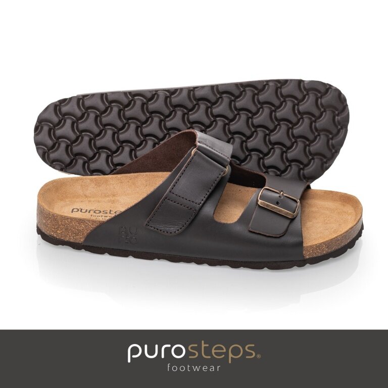 Purosteps Sandal Vigo Eco (Leather) mocha/brown Men's