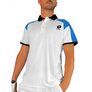 Lotto Polo Matrix Tech white/blue Men