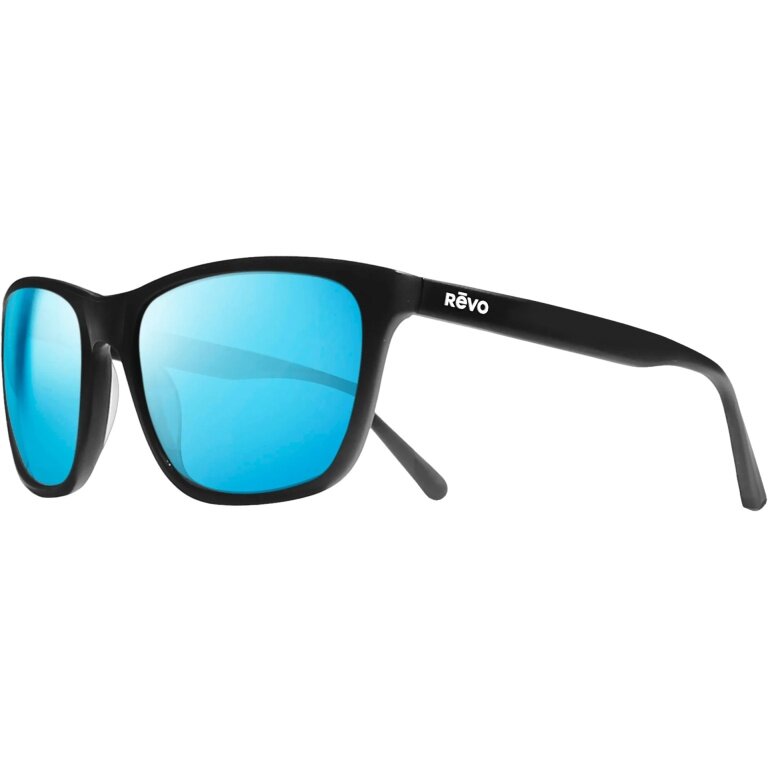 REVO Grand Sixties Limited Polarised Sunglasses (Lens Colour: H2O Blue) matte black - 1 pair of sunglasses