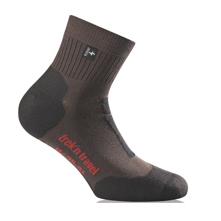 Rohner Hiking Sock Trek'n Travel (Trekking) dark brown Men - 1 Pair