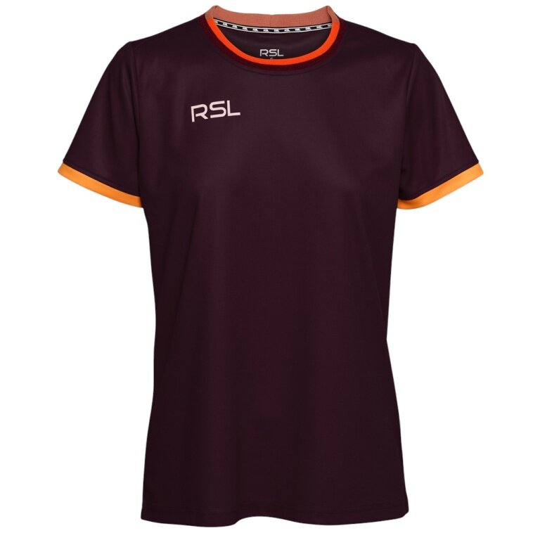 RSL Sport Shirt Draco (100% Polyester, breathable) wine red ladies