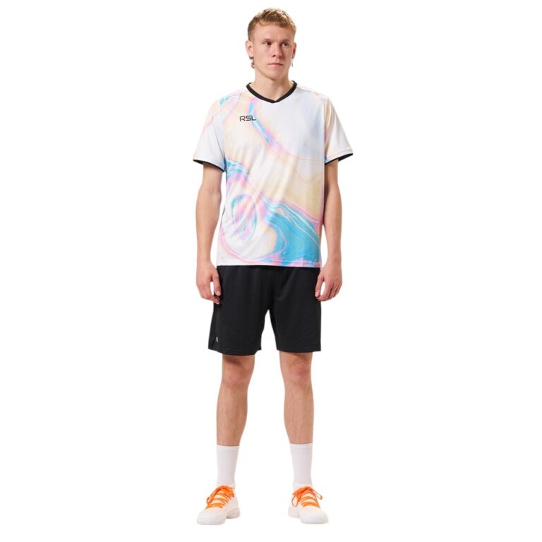 RSL Sport T-shirt River (100% Polyester, comfortable fit) white/multicoloured men's