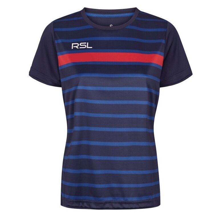 RSL Sport-Shirt Exo (comfortable fit, quick-drying) blue/red Women