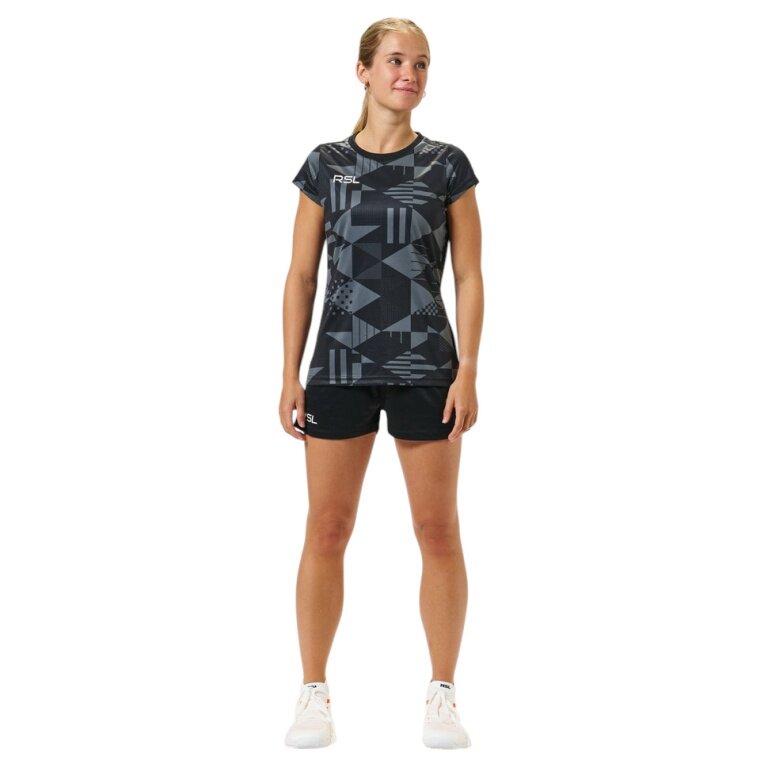 RSL Sports Shirt Stone (100% Polyester) grey/black ladies