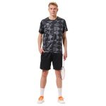 RSL Sports T-shirt Stone (100% Polyester, comfortable fit) grey/black men's