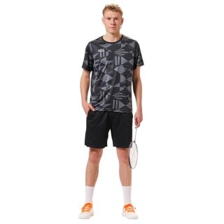 RSL Sports T-shirt Stone (100% Polyester, comfortable fit) grey/black men's