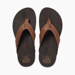 Reef Toe Sandals Newport Tan Dark Brown Men