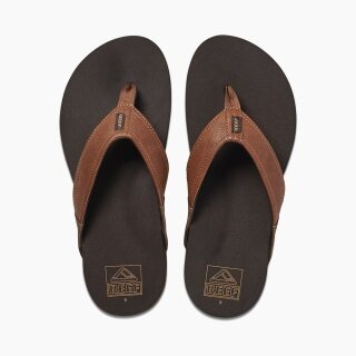 Reef Toe Sandals Newport Tan Dark Brown Men