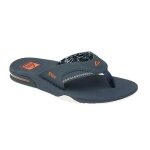 Reef Fanning flip-flops (integrated bottle opener) 2025 navy blue/orange men's