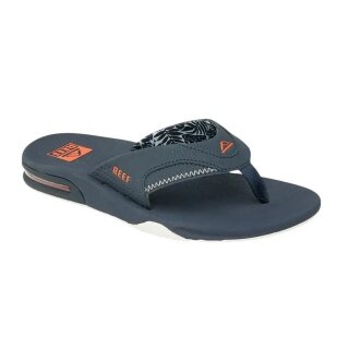 Reef Fanning flip-flops (integrated bottle opener) 2025 navy blue/orange men's