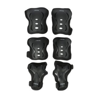 Rezo Protective Gear Daewon Kids Protectors (Knee Pads, Elbow Pads, Wrist Guards) - Children's 3-Piece Set