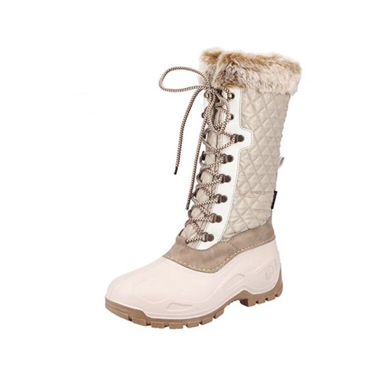 Rieker Winter Boots P9442-60 (High Shaft Boots with Inner Lining) Beige Women
