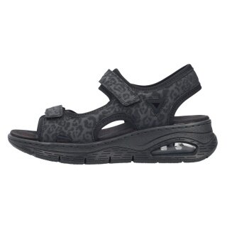 Rieker Sandal 67666 black/grey ladies