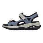 Rieker Sandal 67666 blue/grey ladies