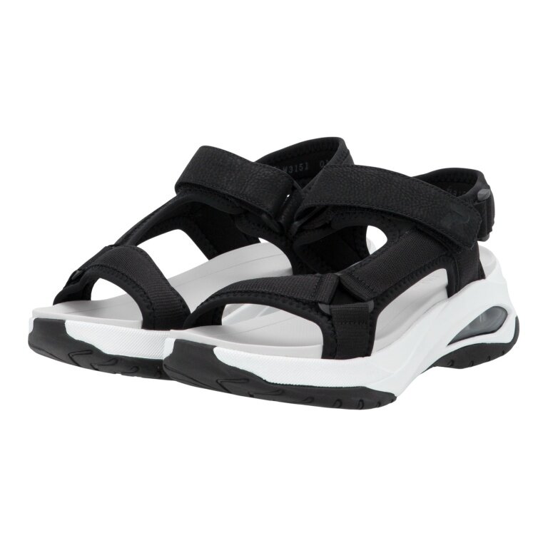 Rieker Sandal W3151 black/white ladies