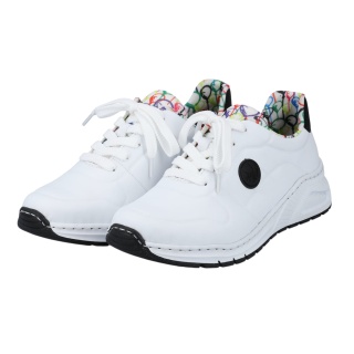 Rieker Sneakers (synthetic leather) M4903 white ladies