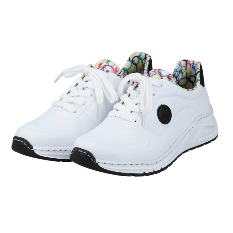 Rieker Sneakers (synthetic leather) M4903 white ladies