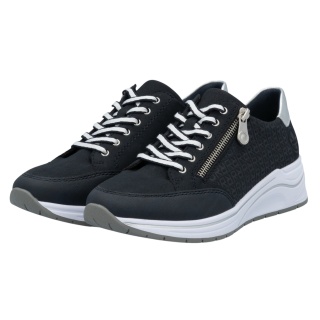 Rieker Sneakers (synthetic leather) N9516 navy blue/white ladies